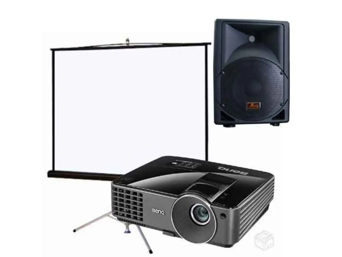 Combo Audiovisual (Telão, Projetor e Som)